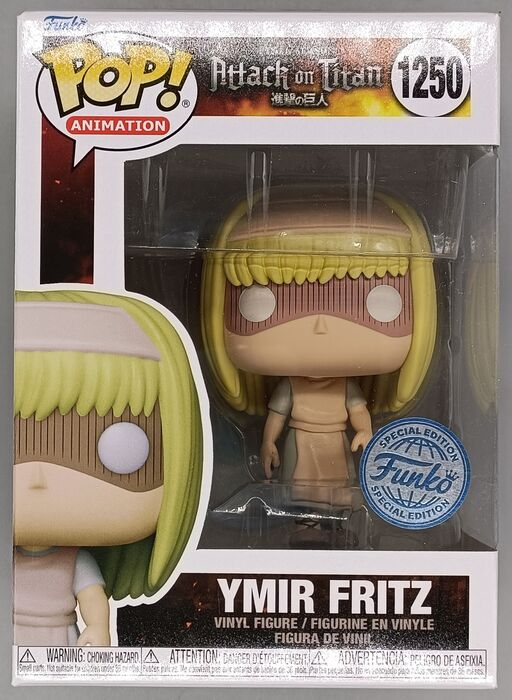 1250 Ymir Fritz - Attack on Titan - Box Damaged Funko POP Funko