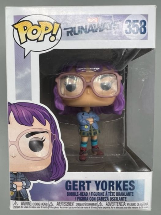 358 Gert Yorkes - Marvel Runaways - Funko POP - Box Damaged - FanofThings.co.uk