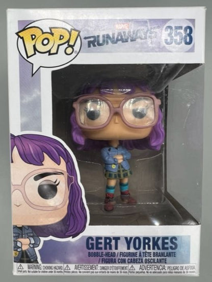358 Gert Yorkes - Marvel Runaways - Funko POP - Box Damaged - FanofThings.co.uk