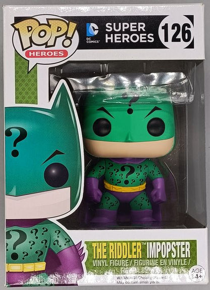 126 The Riddler Imster - Heroes - DC Super Heroes Box Damaged Funko POP