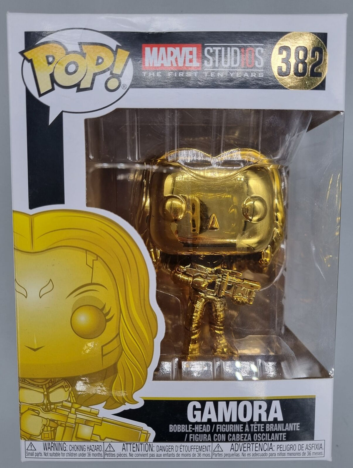 382 Gamora (Gold) Chrome - Marvel 10 Years Funko POP Funko