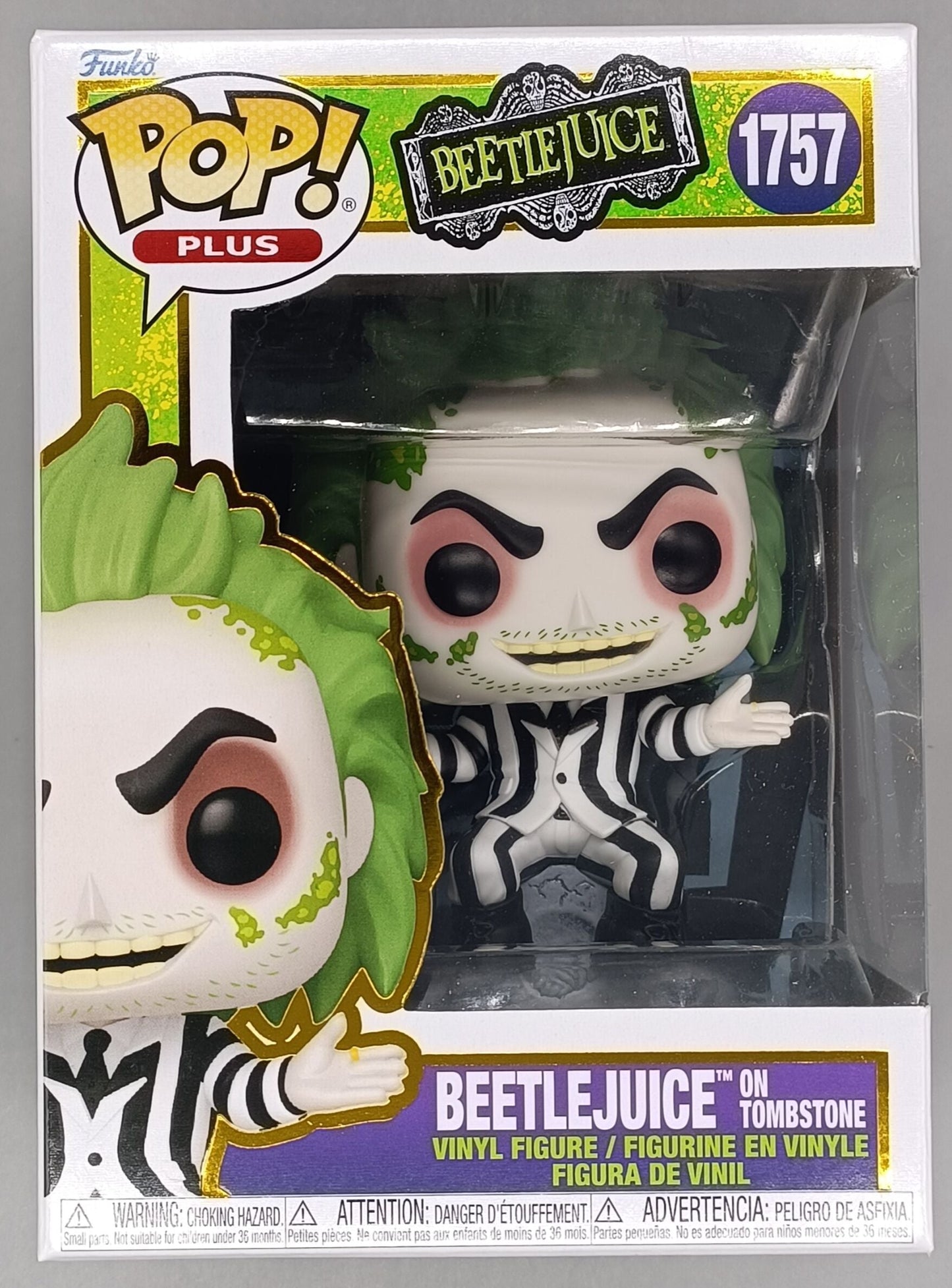 1757 Beetlejuice on Tombstone - Beetlejuice - Horror Funko POP - Brand New
