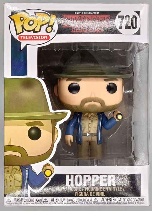 720 Hopper (w/ Flashlight) - Stranger Things - Box Damaged Funko POP