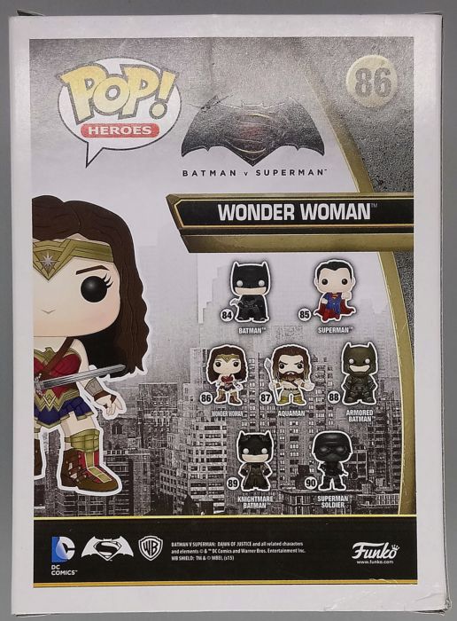 86 Wonder Woman - DC Batman vs Superman - Box Damaged Funko POP