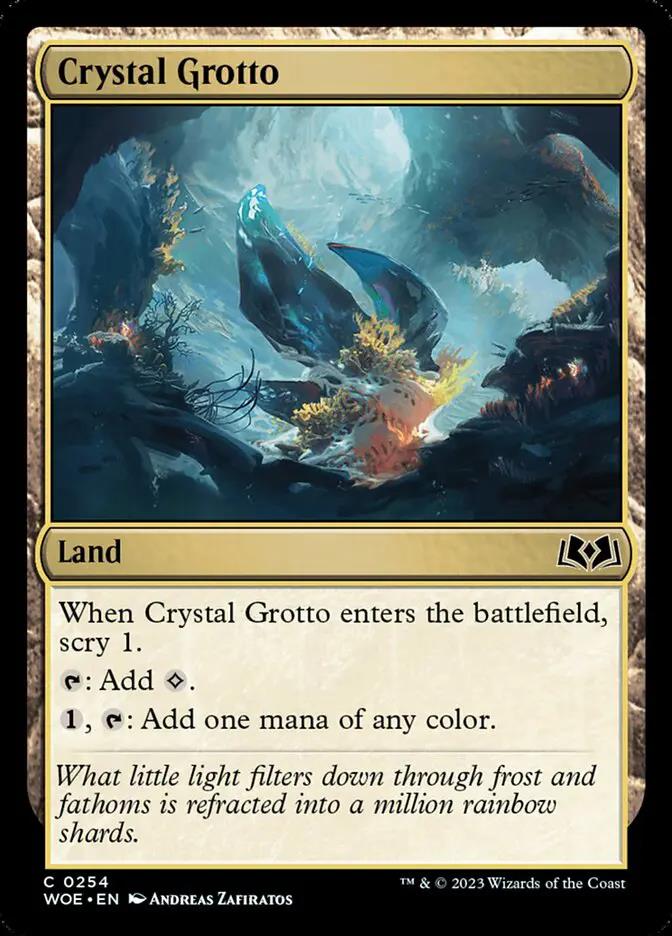 254 - Crystal Grotto - Wilds of Eldraine - Normal - Magic: The Gathering Card
