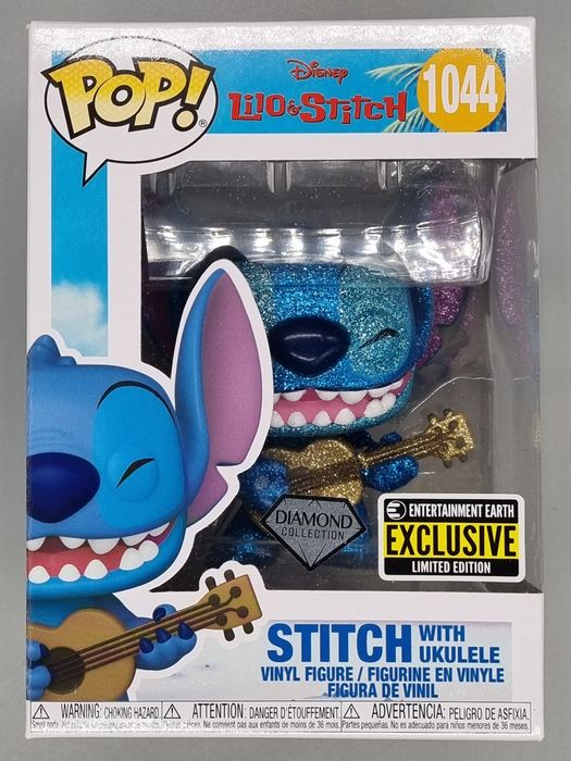 1044 Stitch (with Ukulele) - Diamond - Disney Lilo & Stitch Funko POP