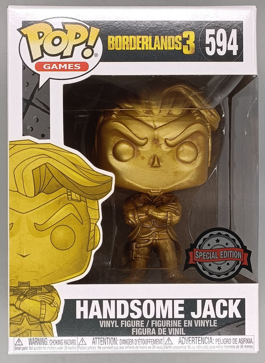 594 Handsome Jack (Gold) - Metallic - Borderlands Funko POP Funko