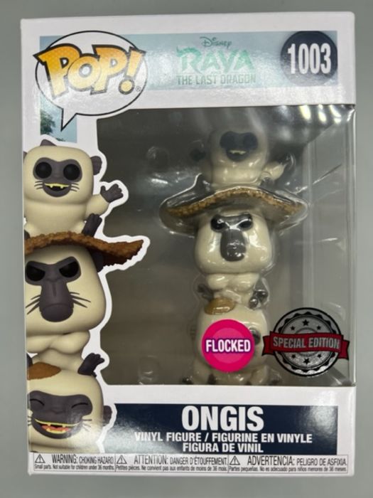1003 Ongis - Flocked - Disney Raya The Last Dragon Box Damaged Funko POP