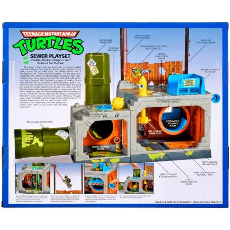 Teenage Mutant Ninja Turtles Building Secret Sewer Lid Playset Mutant Module heo EU Exclusive 30 cm