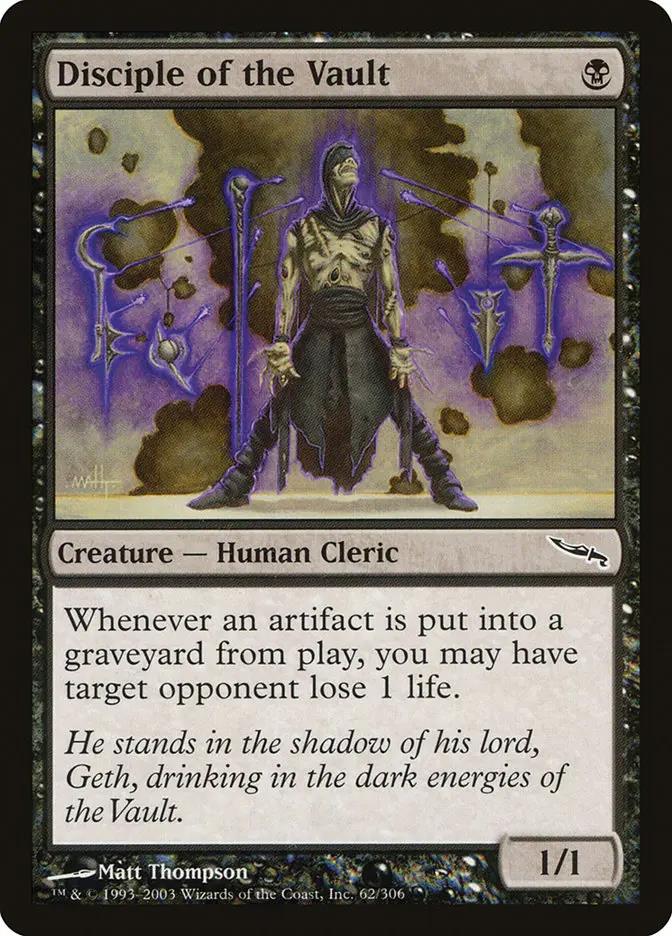 62 - Disciple of the Vault - Mirrodin - Normal - Magic: The Gathering Card
