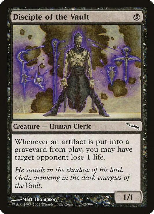 62 - Disciple of the Vault - Mirrodin - Normal - Magic: The Gathering Card