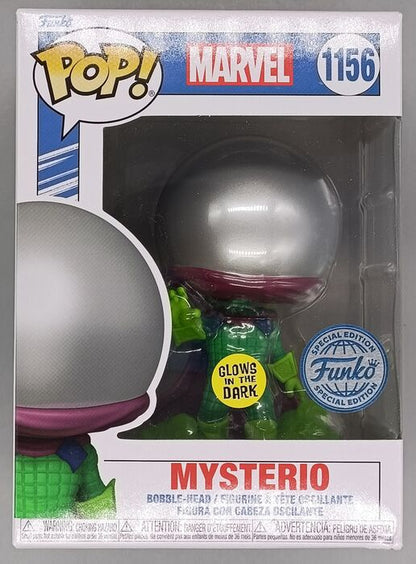 1156 Mysterio Glow Marvel Spider-man Box Damaged Funko POP Funko
