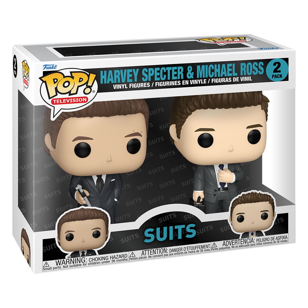 2 Pack Harvey Specter & Michael Ross - Suits Funko POP - Brand New