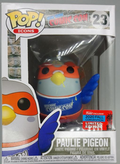 23 Paulie Pigeon (Blue) - New York - 2020 Con Funko POP Funko