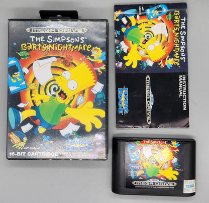 Simpsons: Barts Nightmare for Sega MegaDrive Mega Drive - UK CIB Sega