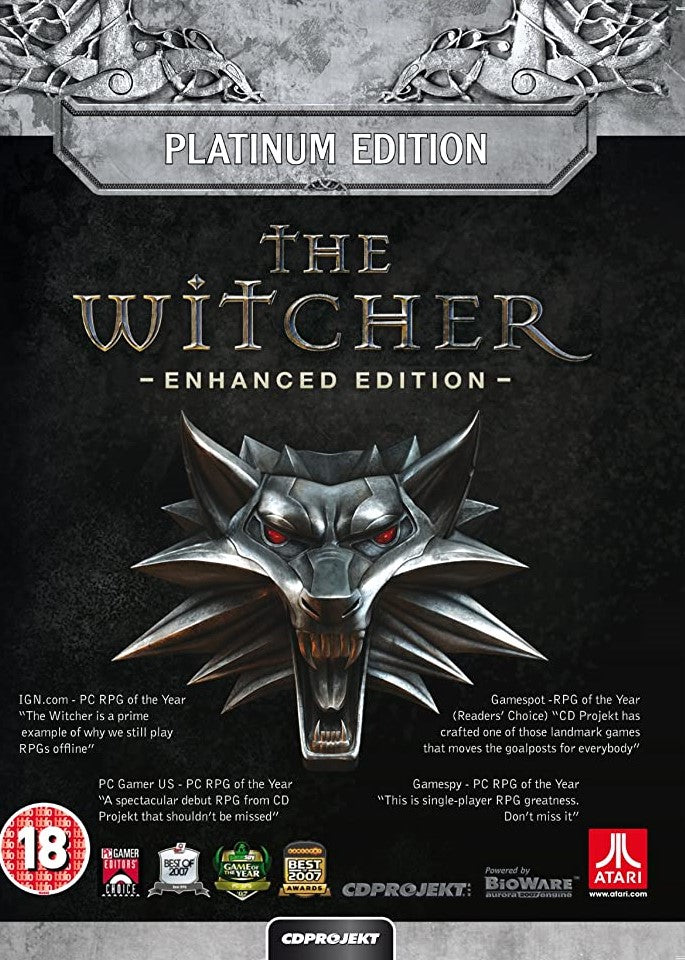 The Witcher: Enhanced Edition Platinum Edition PC CD/DVD