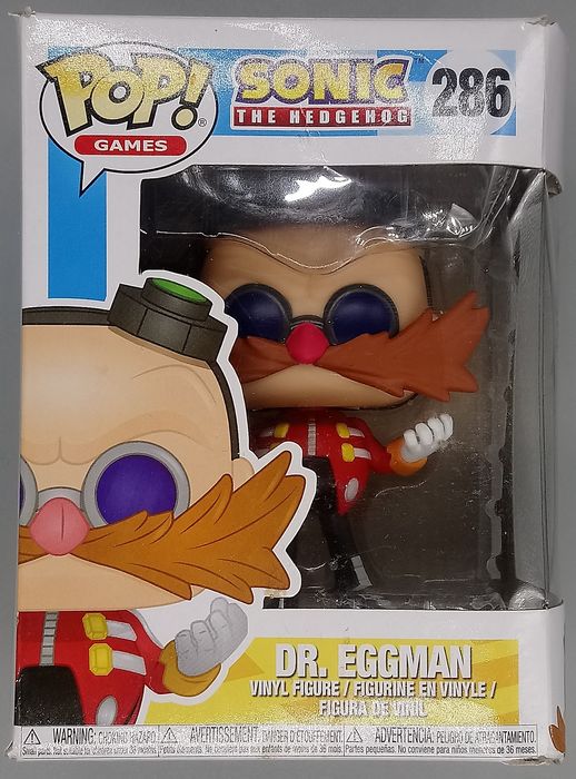 286 Dr. Eggman - Sonic The Hedgehog - Box Damaged Funko POP