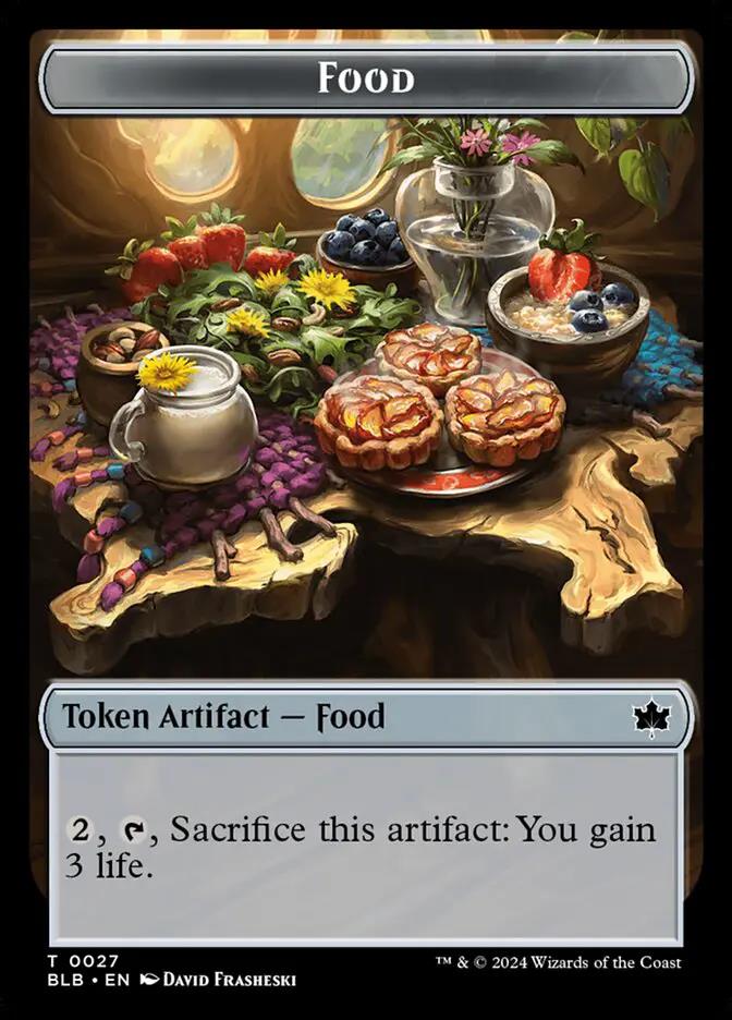 27 - Food - Bloomburrow Tokens - Normal - Magic: The Gathering Card