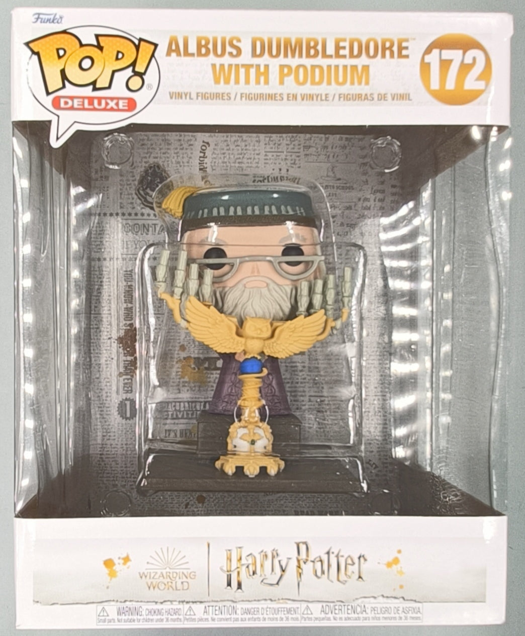 172 Albus Dumbledore w/Podium - Deluxe Harry Potter - Box Damaged Funko POP - FanofThings.co.uk