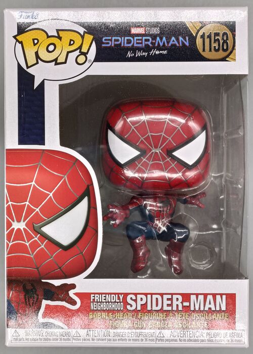 1158 Friendly Neighborhood Spider-Man Marvel No Way Box Damaged Funko POP