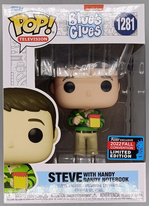1281 Steve (with Handy Dandy Notebook) Blue's Clues 2022 Co Funko POP Funko