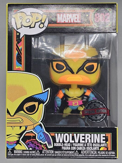 802 Wolverine (Blacklight) - Marvel X-Men - Box Damaged Funko POP