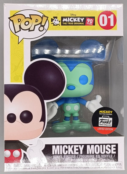 01 Mickey Mouse (Blue/Green) - Disney 90th Anniversary Funko POP Funko