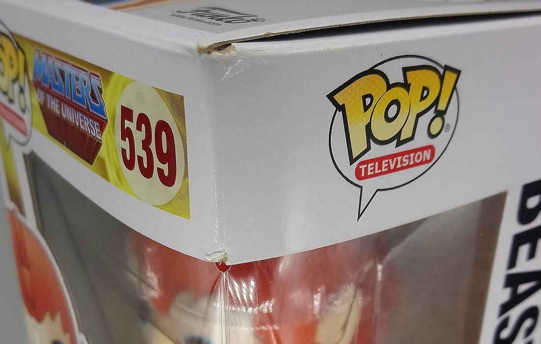 539 Beast Man - Flocked - Masters Of The Univers Box Damaged Funko POP