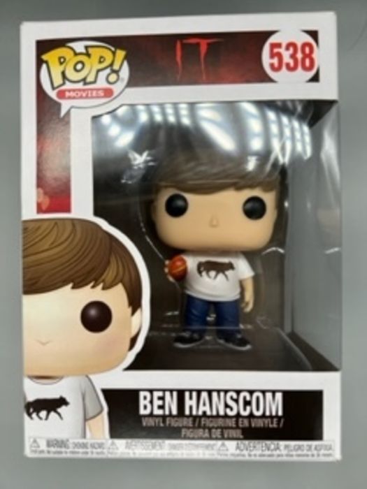 538 Ben Hanscom - Glow - Horror  IT (2017) - Box Damaged Funko POP