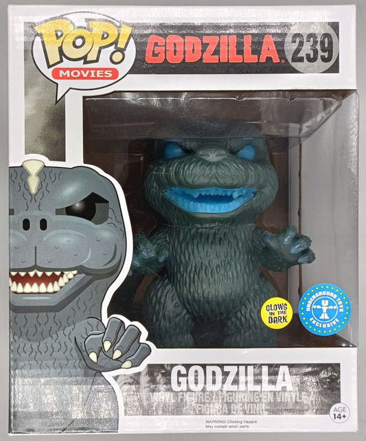 239 Godzilla (Atomic Breath) 6 Inch - Glow Godzilla Box Damaged Funko POP