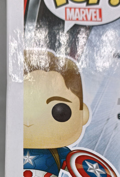 92 Captain America (Unmasked) Marvel Avengers - 2015 Box Damaged Funko POP