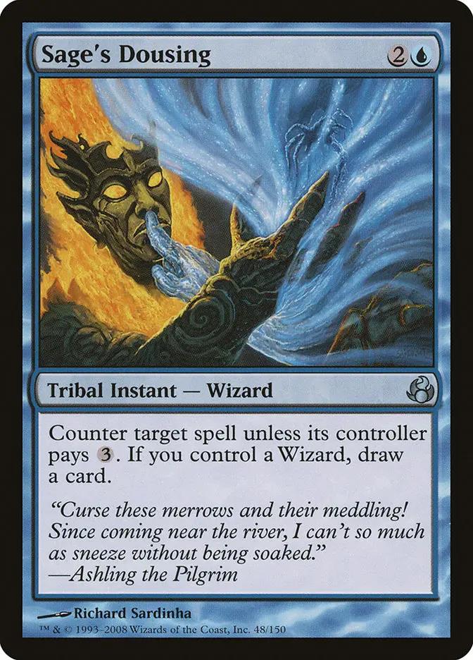 48 - Sage's Dousing - Morningtide - Normal - Magic: The Gathering Card