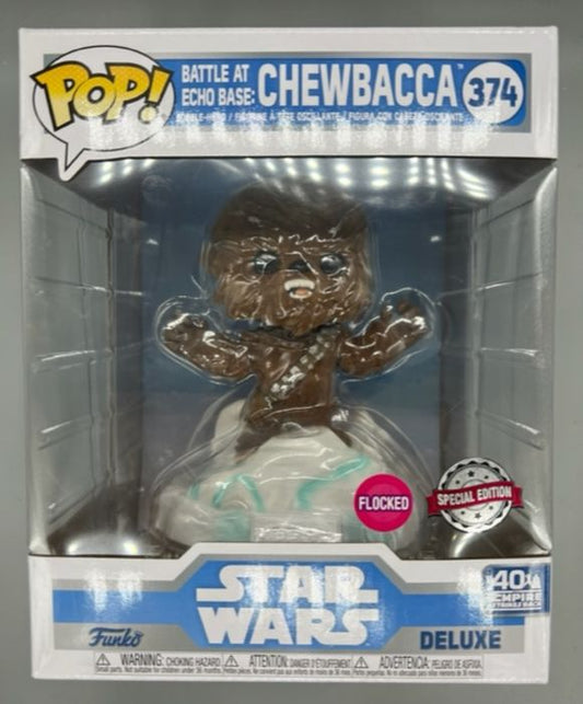 374 Battle at Echo Base: Chewbacca Deluxe Flocked Star Wars Funko POP