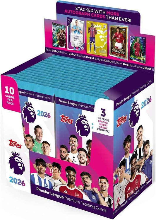 Topps Premier League Trading Card Game: 2026 Debut Edition TCG Booster Display (28) - [New]