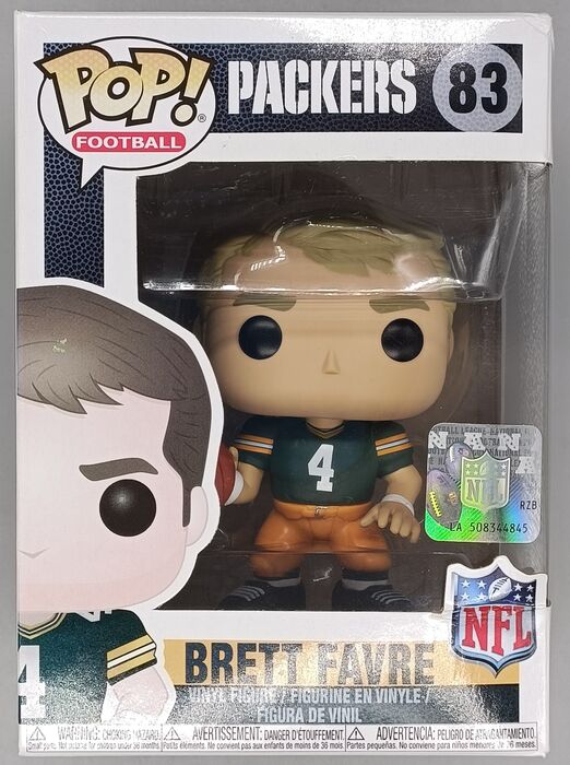 83 Brett Favre - NFL Green Bay Packers Home Jersey - Box Damaged Funko POP