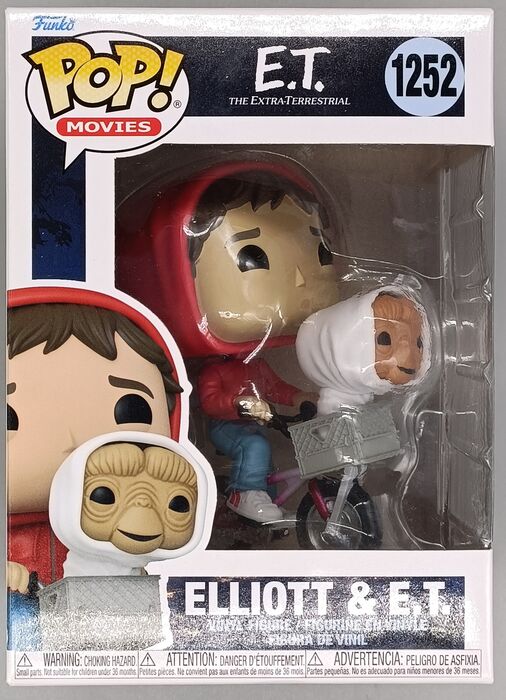 1252 Elliott & E.T. - E.T. The Extra-Terrestrial Funko POP - Box Damaged