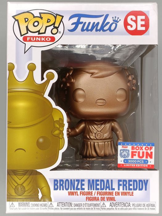 #SE Bronze Medal Freddy Metallic Funko Funday 3000pc Box Damaged Funko POP