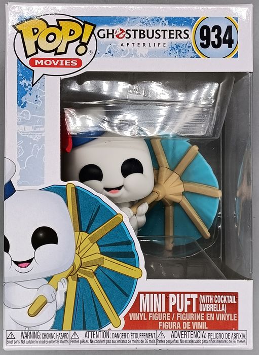 934 Mini Puft (Cocktail Umbrella) Ghostbusters After Box Damaged Funko POP