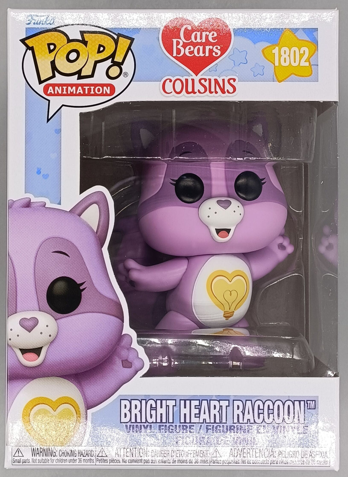 1802 Bright Heart Raccoon - Care Bears Cousins Funko POP - Brand New Funko