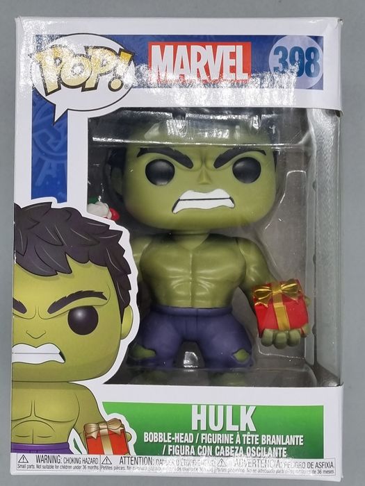 398 Hulk (w/ Stocking & Present) - Marvel Holiday Box Damaged Funko POP