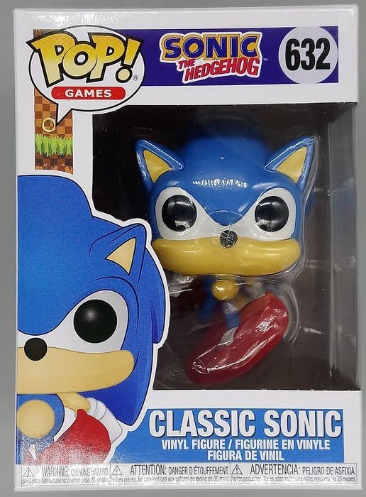 632 Classic Sonic - Sonic the Hedgehog 30th Funko POP - Damaged Box Funko