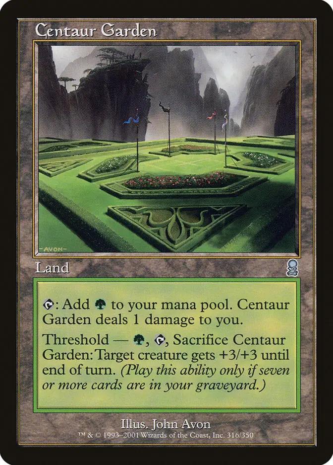 316 - Centaur Garden - Odyssey - Normal - Magic: The Gathering Card