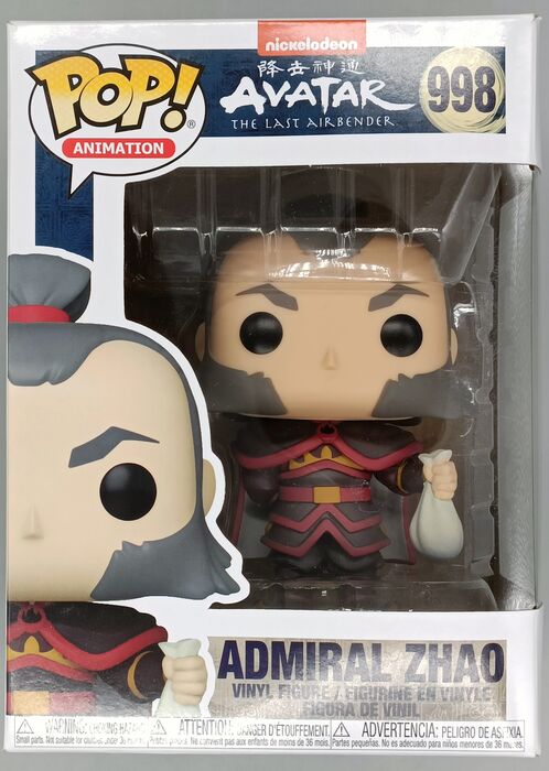 998 Admiral Zhao - Avatar: The Last Airbender Box Damaged Funko POP Funko
