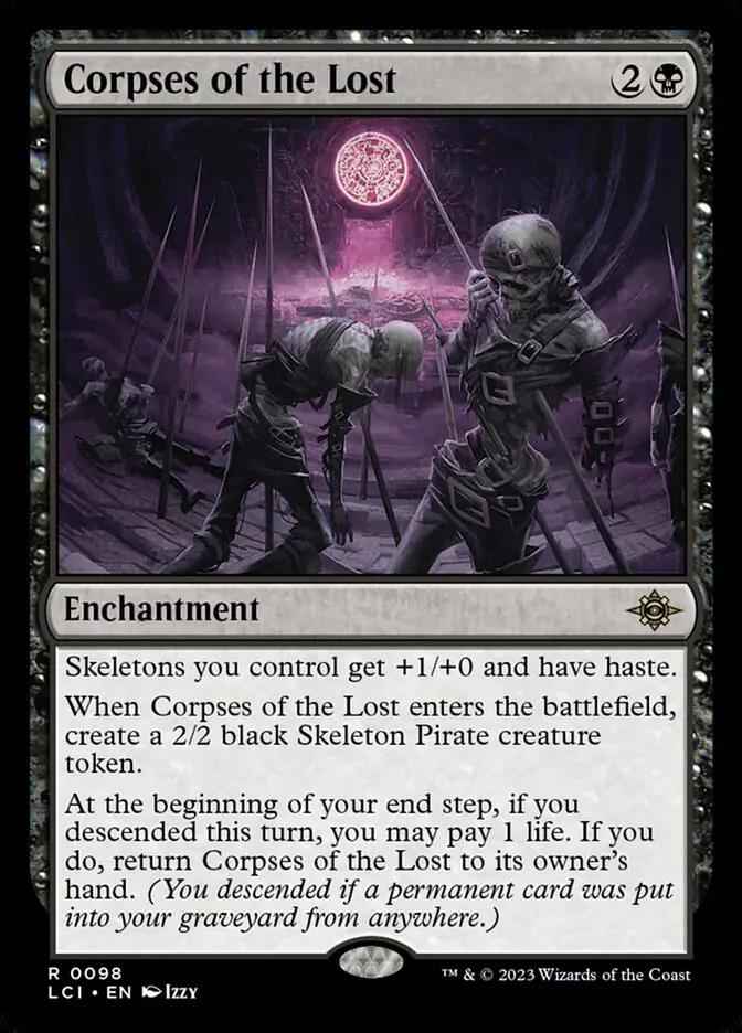 98 - Corpses of the Lost - The Lost Caverns of Ixalan - Normal - Magic: The Gathering Card