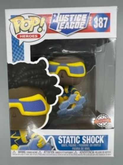387 Static Shock - DC Justice League - Box Damaged Funko POP