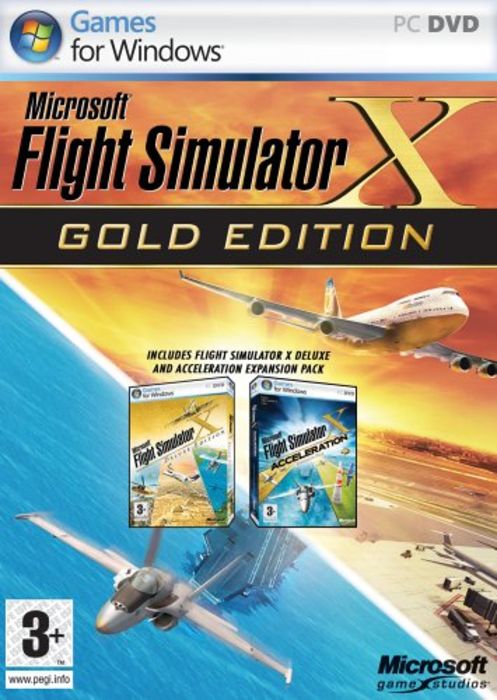 Microsoft Flight Simulator X Gold Edition  for Windows PC MIcrosoft