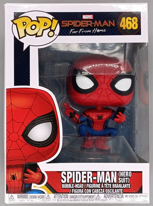 468 Spider-Man (Hero Suit) Marvel SpiderMan Far from Home - Box Damaged Funko POP Funko