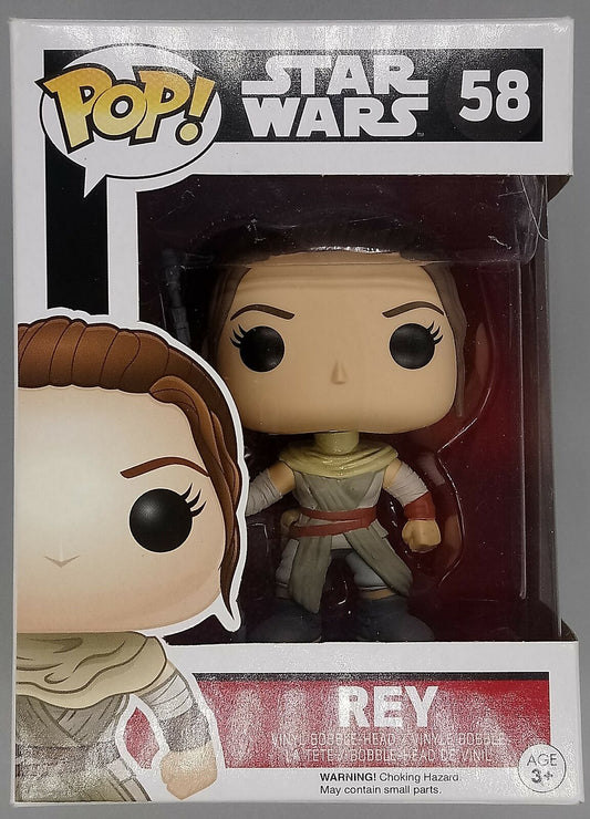 58 Rey - Star Wars The Force Awakens - Box Damaged Funko POP