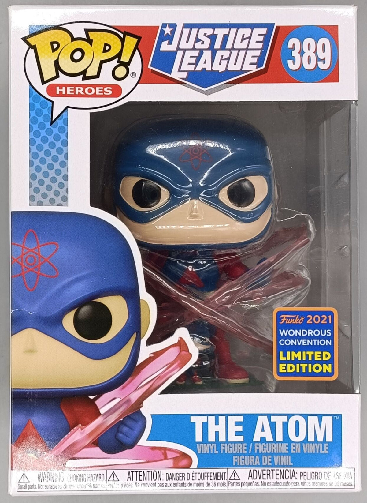 389 The Atom - DC Justice League - 2021 Con Release Funko POP - Box Damaged Funko