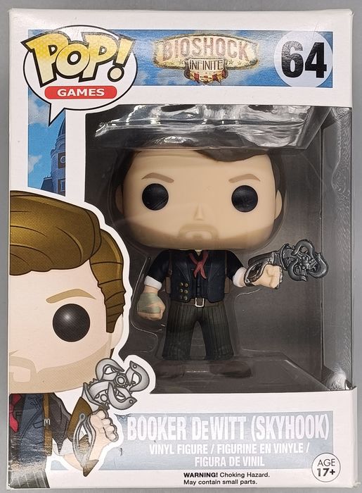 64 Booker DeWitt (Skyhook) - BioShock Infinite Box Damaged Funko POP Funko